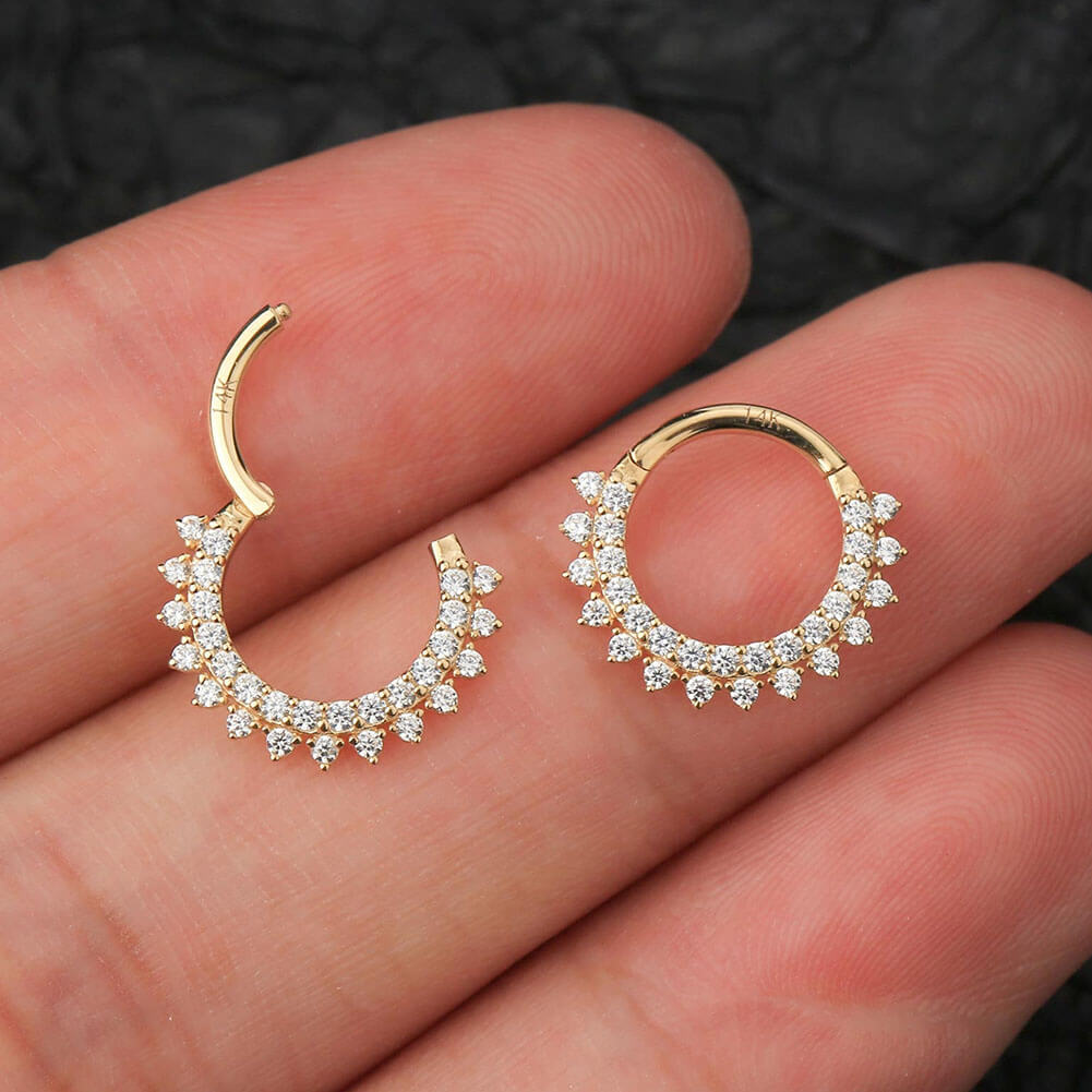 diamond septum nose ring