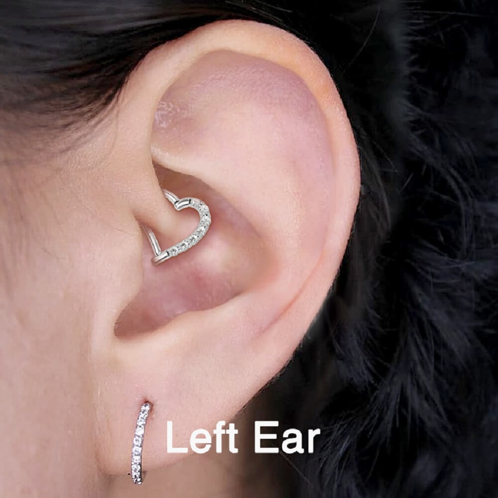 OUFER 14K White Gold Daith Helix Earring