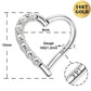 8mm heart daith piercing jewelry