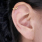 gold helix earrings hoop