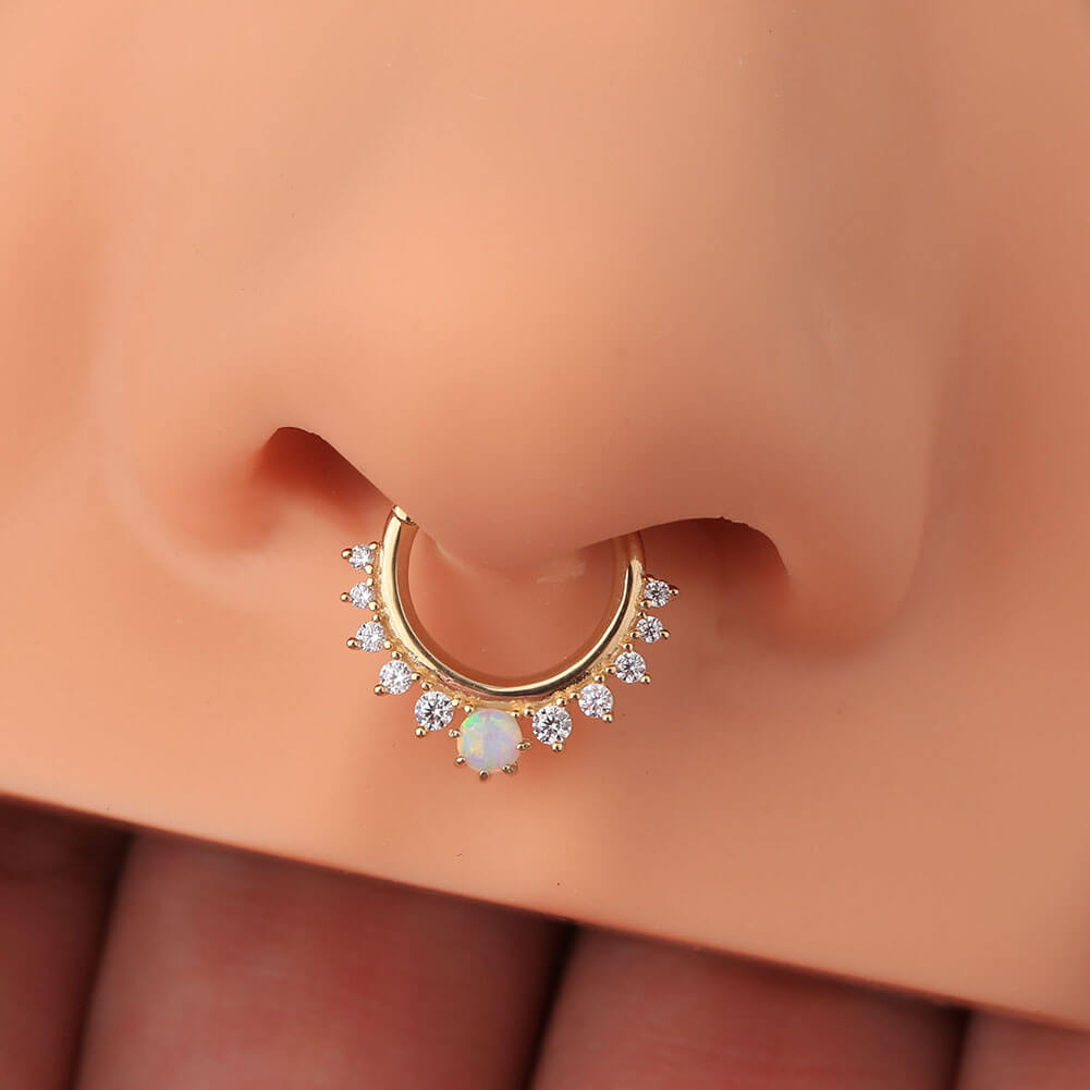 14k solid gold septum ring