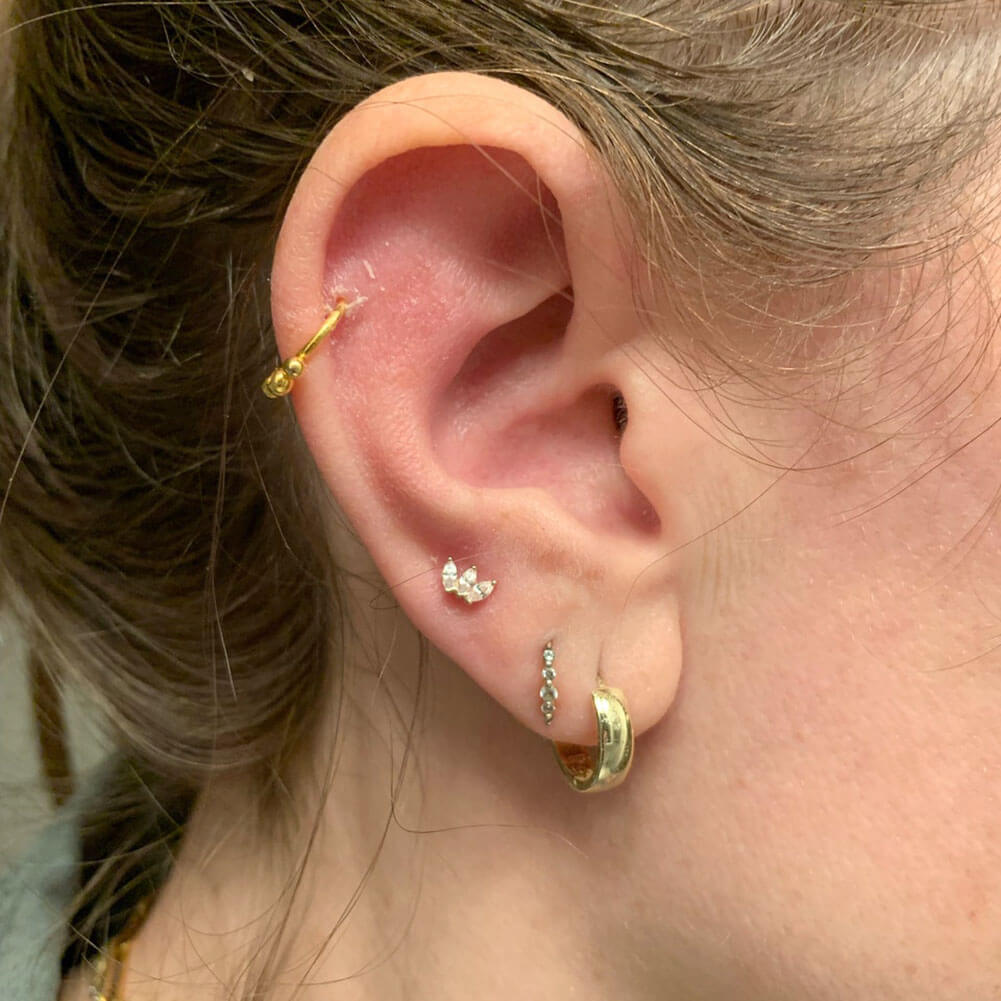 threadless lobe stud