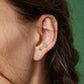 flower labret earrings