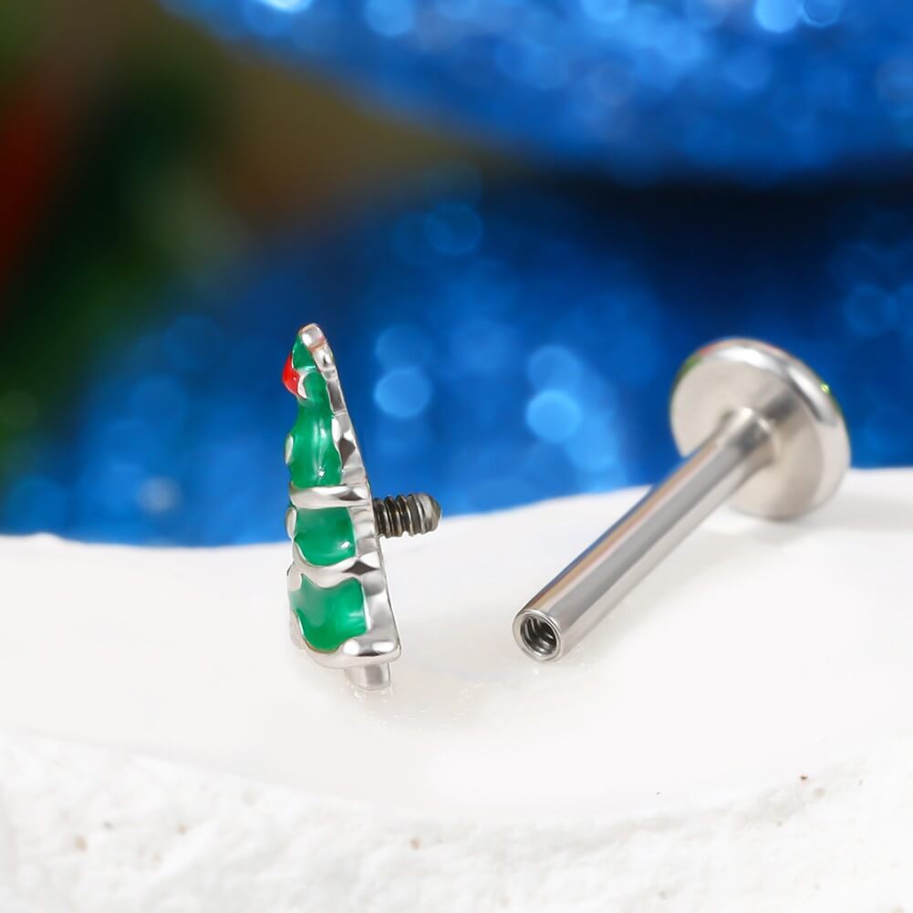 internally threaded labret stud