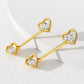 gold heart nipple piercing jewelry