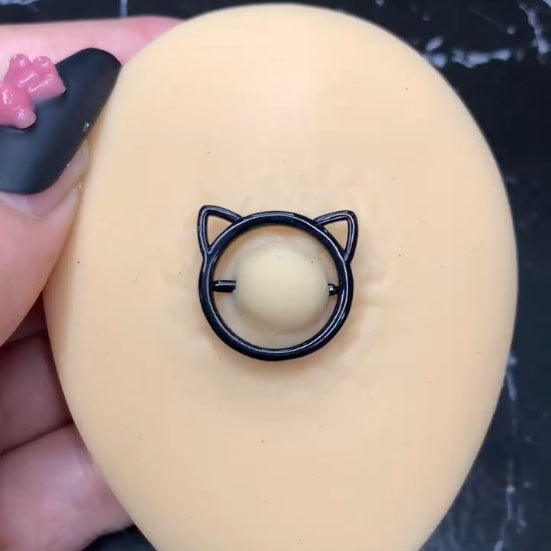 cat nipple rings 