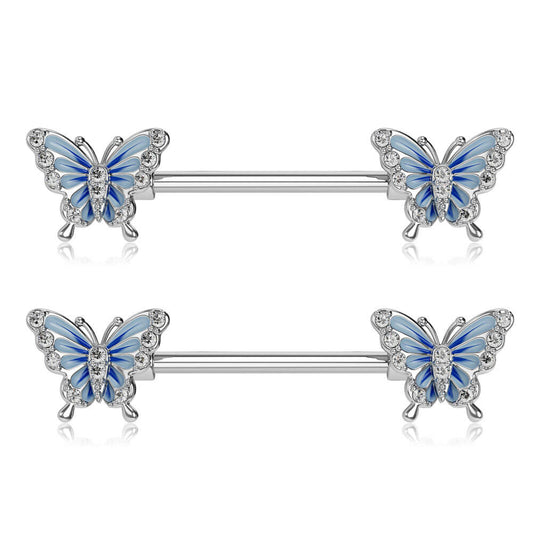 butterfly nipple jewelry