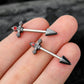 14g dagger nipple barbell