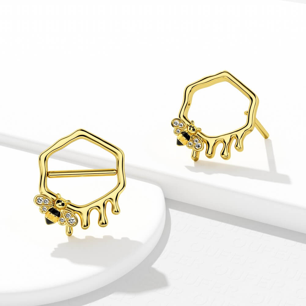 honeybee nipple ring shield