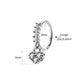 20g heart nose ring hoop
