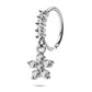 flower nose hoop