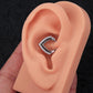 triangle daith piercing ring