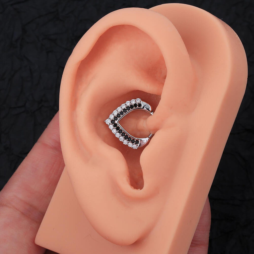 triangle daith piercing ring