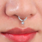 crystal septum piercing