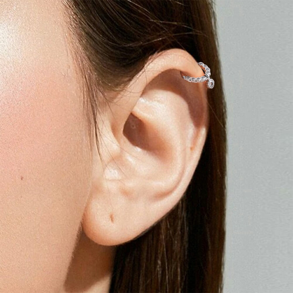 crystal helix earring