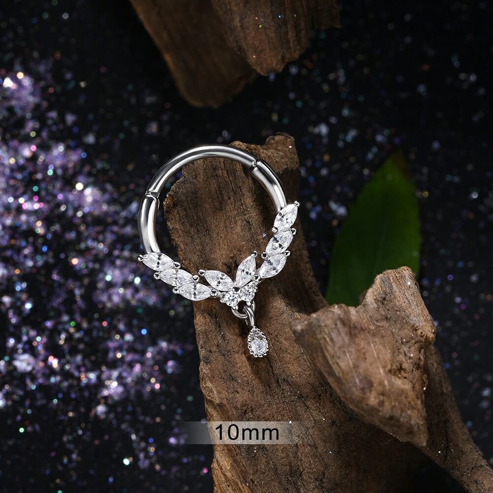 10mm butterfly septum ring