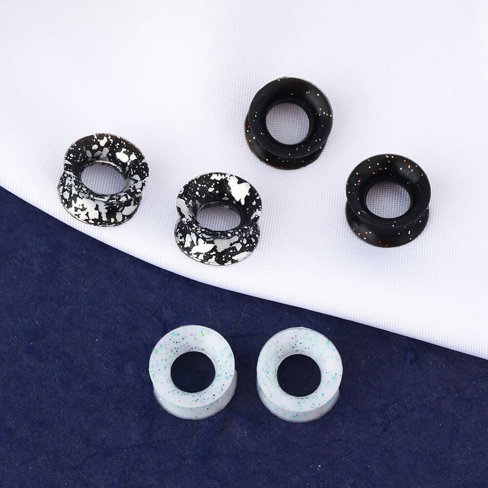 black silicone gauges 