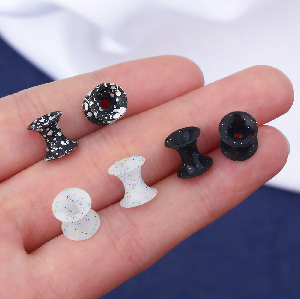 black silicone tunnels