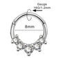 16g pretty septum rings