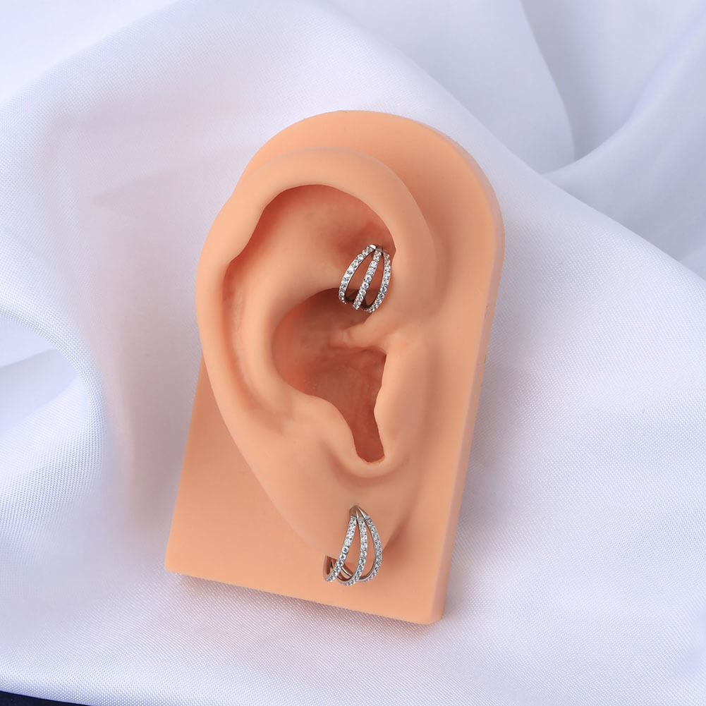 diamond earrings hoop