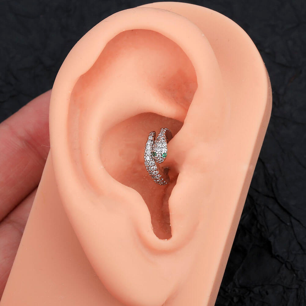 snake conch piercing ring