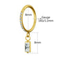 8mm dangle helix jewelry