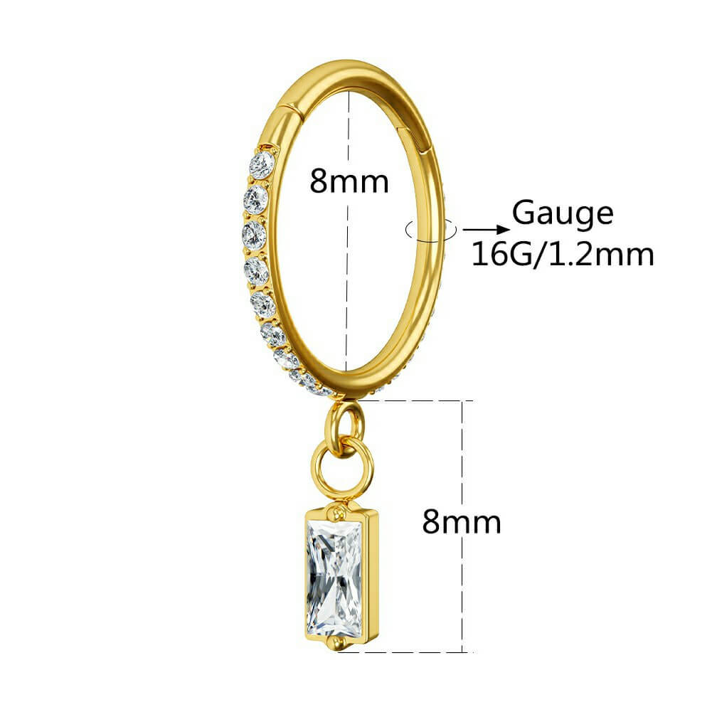 8mm dangle helix jewelry