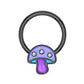 purple mushroom septum ring 