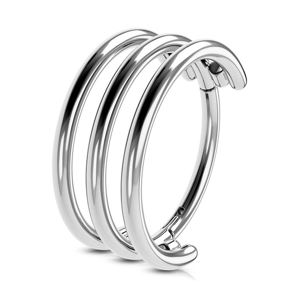 Triple Conch Piercing 16G Conch Hoop – OUFER BODY JEWELRY