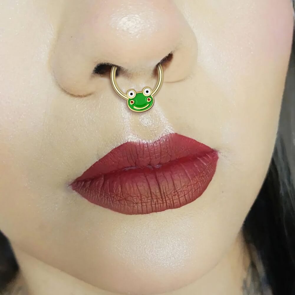 frog clicker septum ring