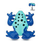 14G Titanium Blue Frog Dermal Anchor