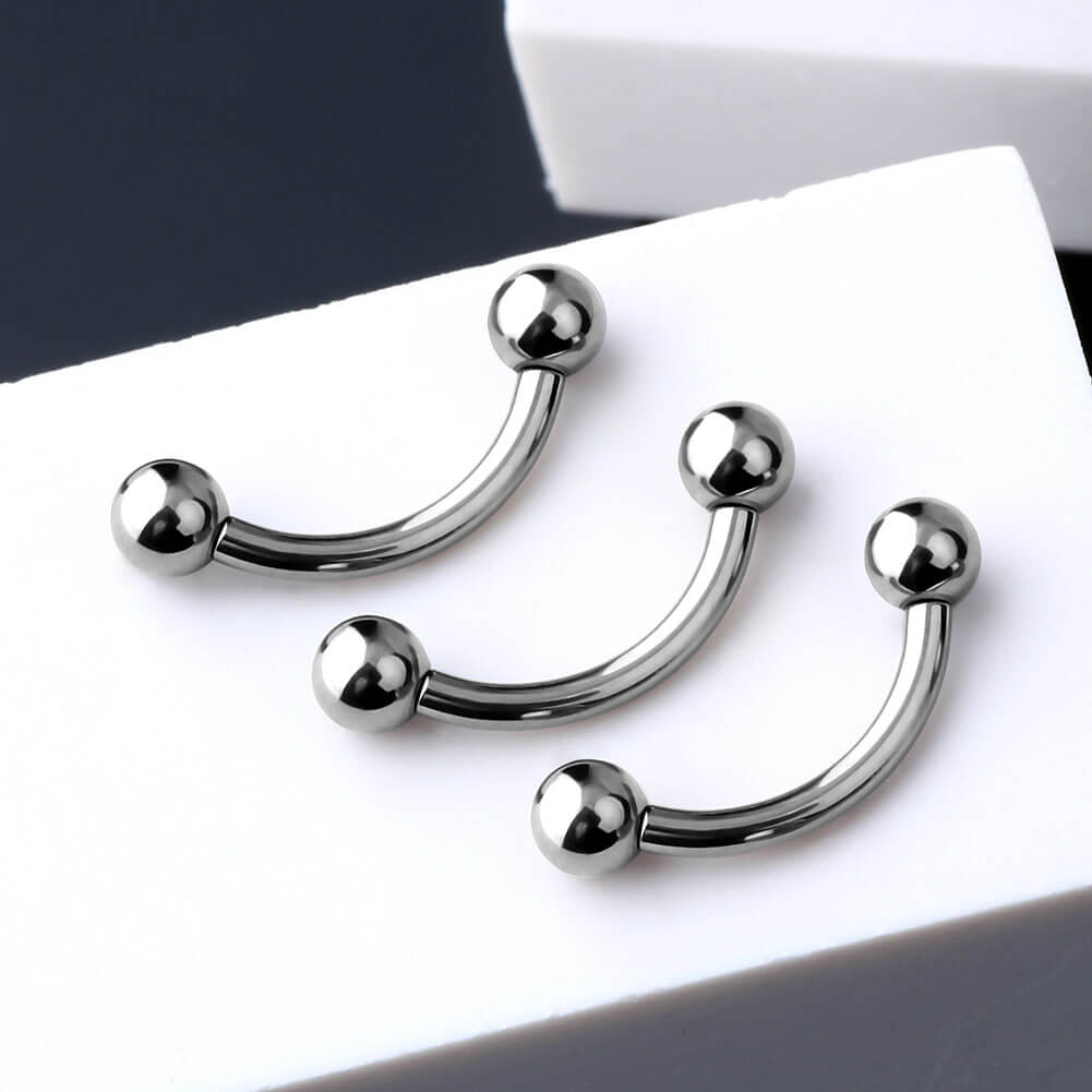 16g curved barbell