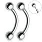 internally threaded eyebrow stud 