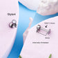 16G Titanium Internally Threaded CZ Flower Cartilage Push Pin Stud Collection