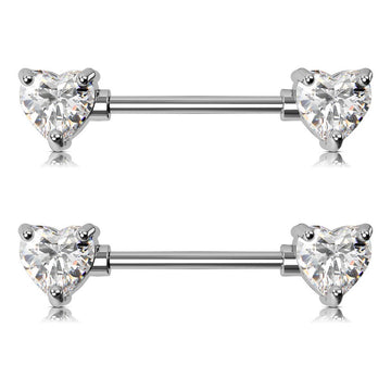 Barre De Piercing Téton En Titane – 14G/1.6mm, Longueur 14mm, Fermoir Clicker