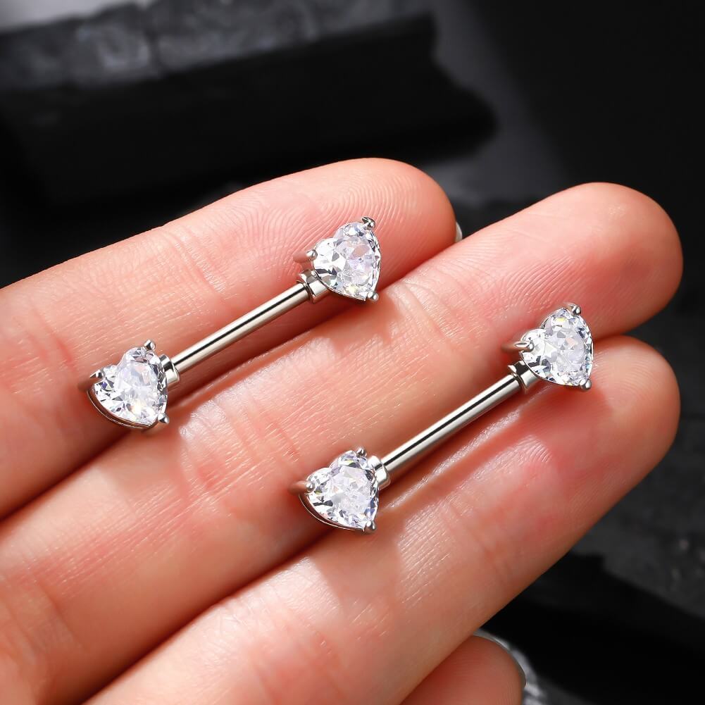 Diamond nipple piercings Clearance