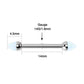 14g internally threaded nipple barbell