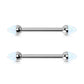 titanium internally threaded nipple barbell