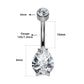 14g internally threaded belly button ring