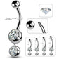 titanium belly button ring 