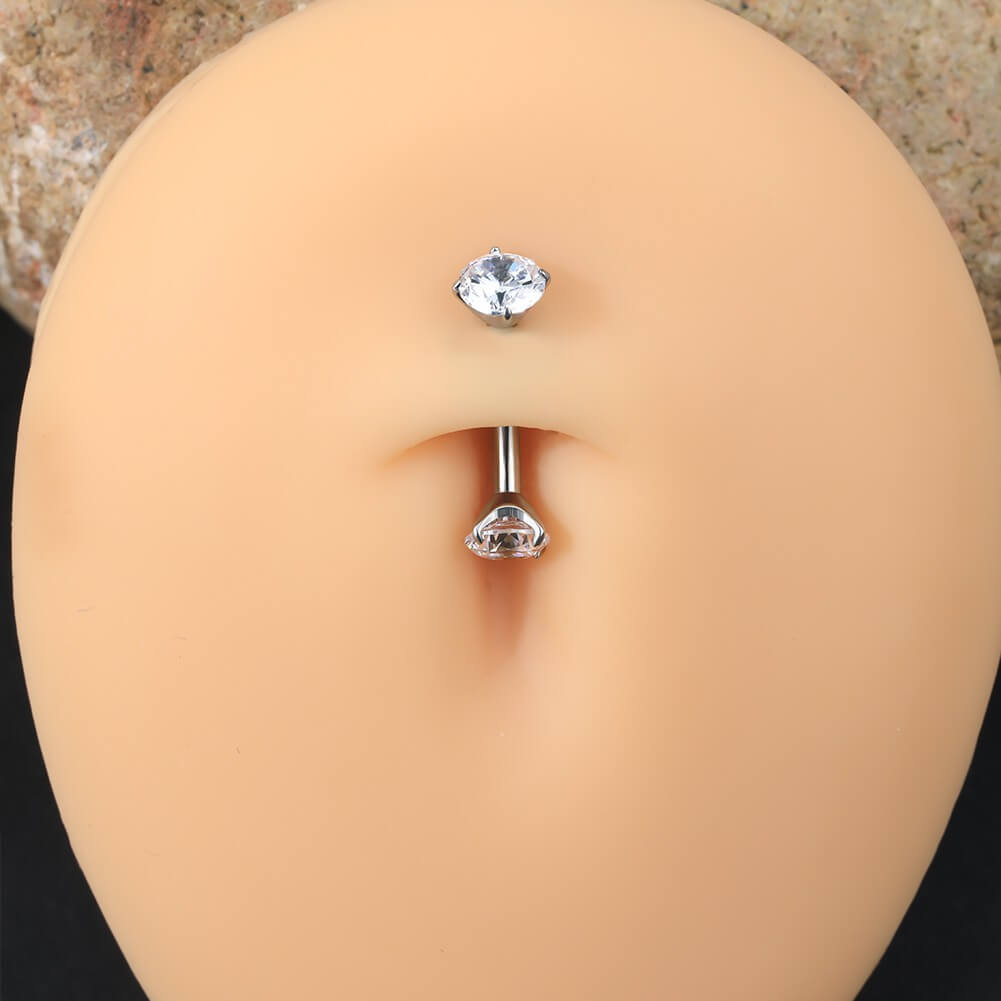titanium belly piercings