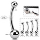 internally threaded titanium belly ring 
