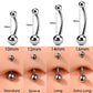 14mm belly button ring 