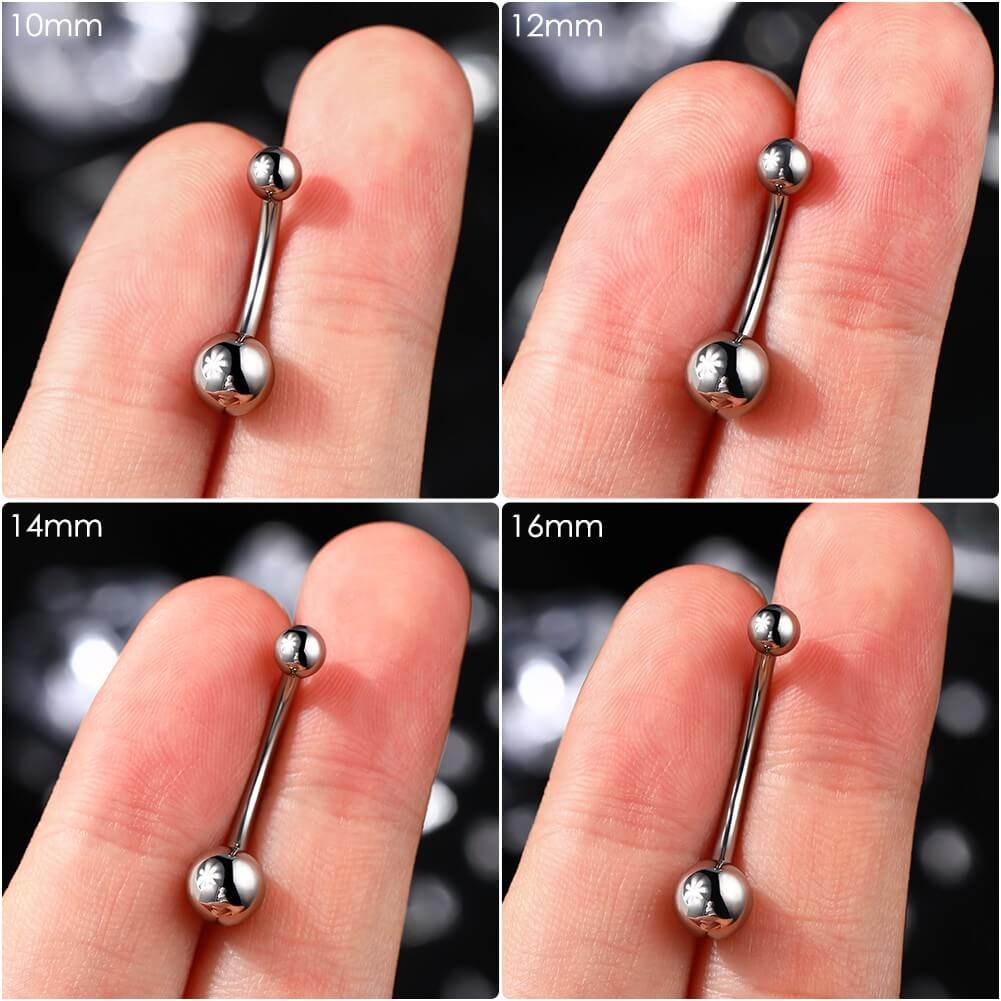12mm belly button ring 