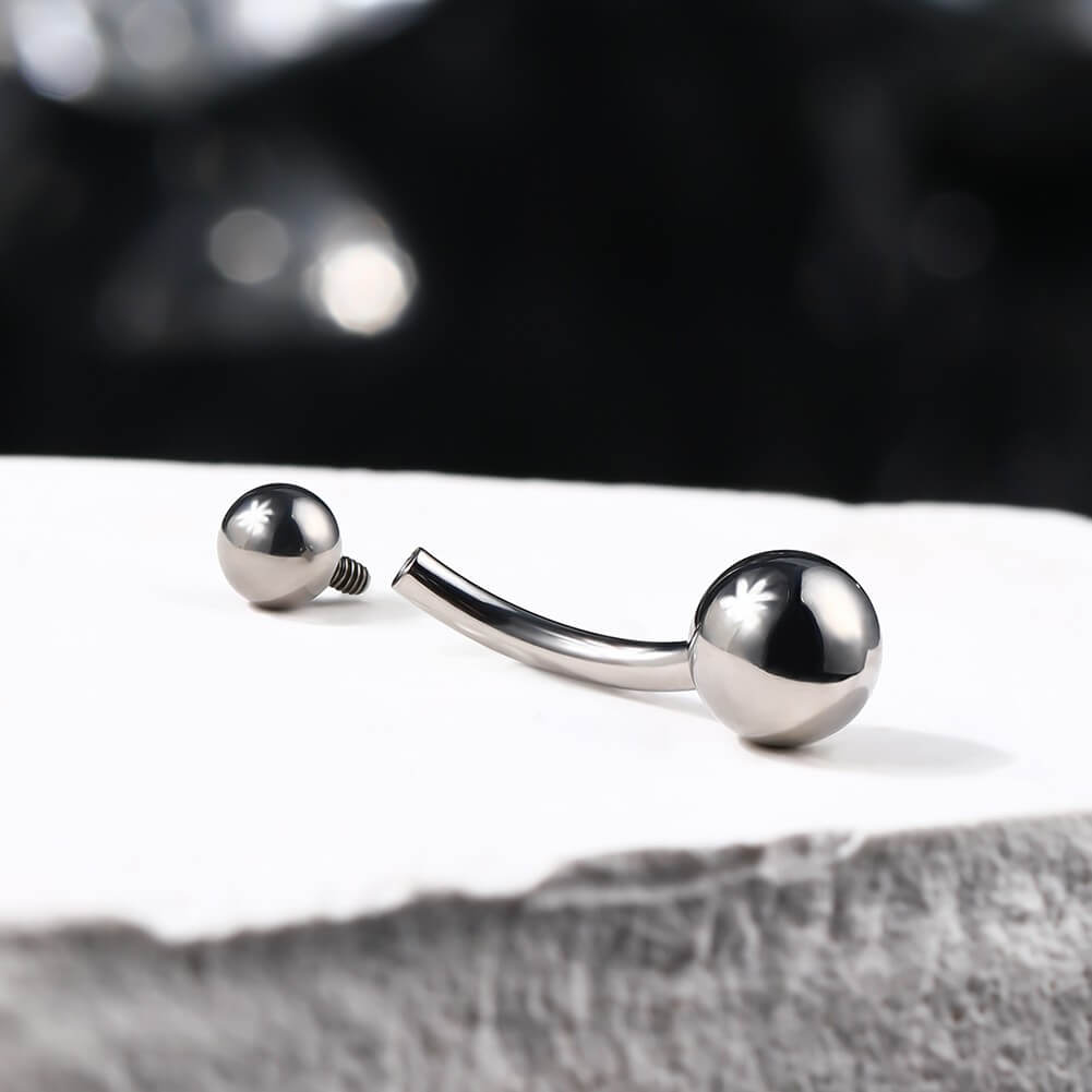 internally threaded belly button ring 