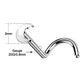 corkscrew nose stud