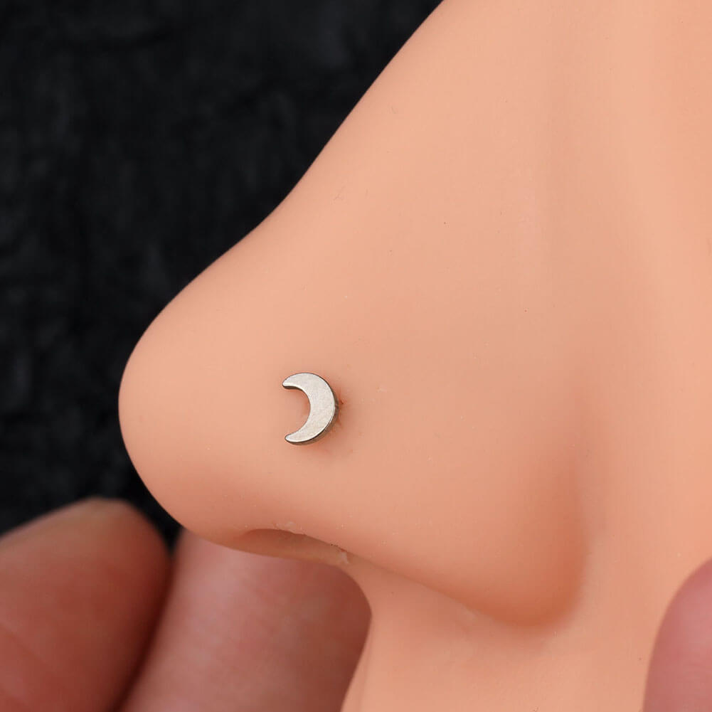 moon nose stud