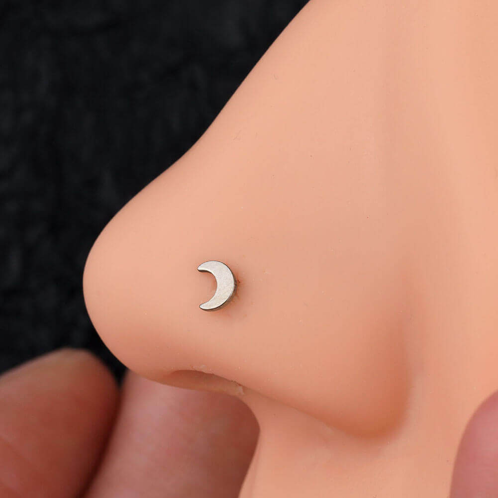 moon nose studs