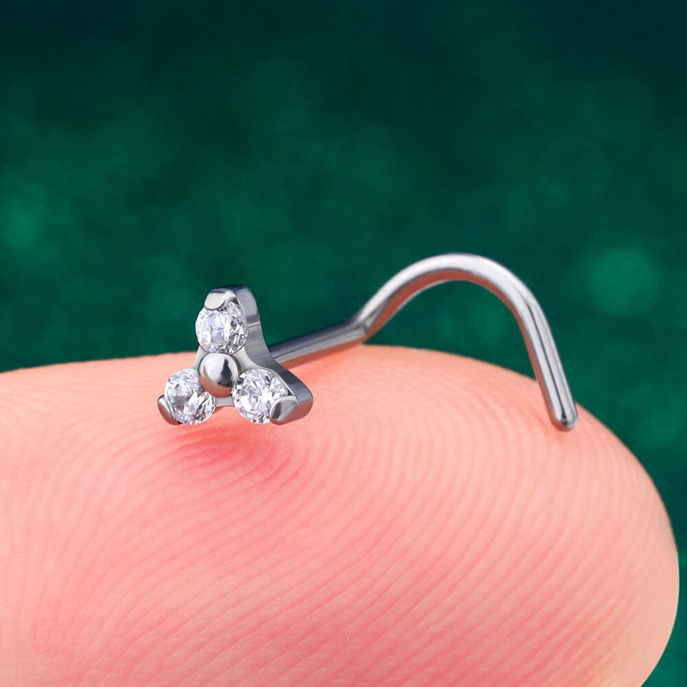 titanium dainty nose studs
