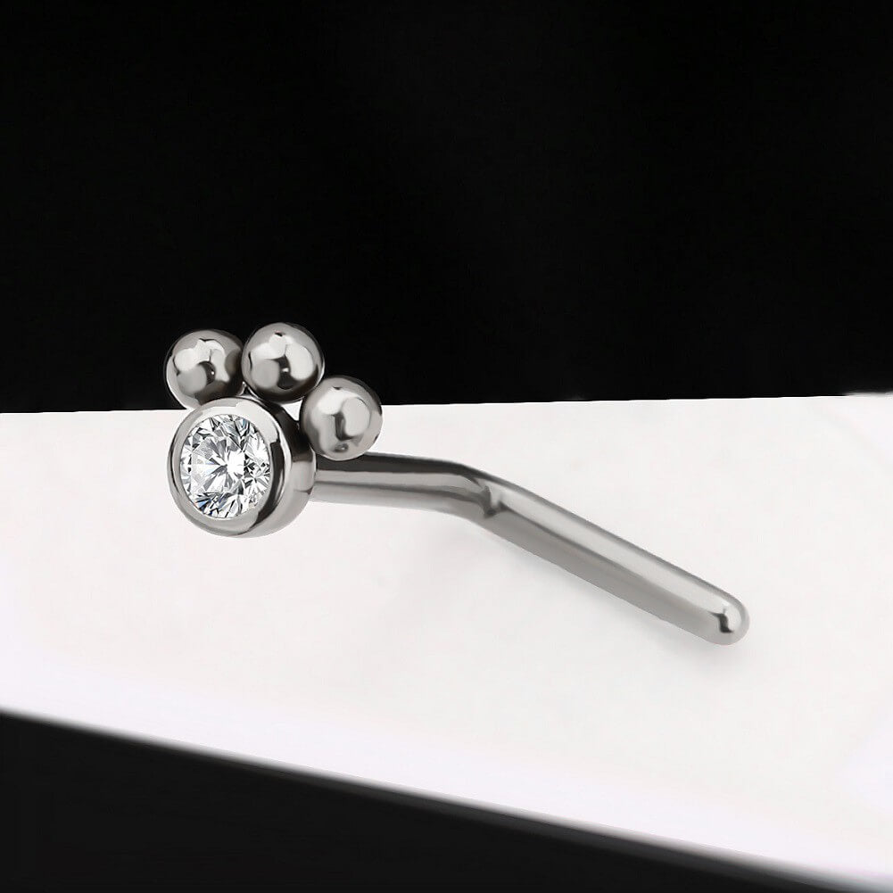 titanium nose piercing stud jewelry